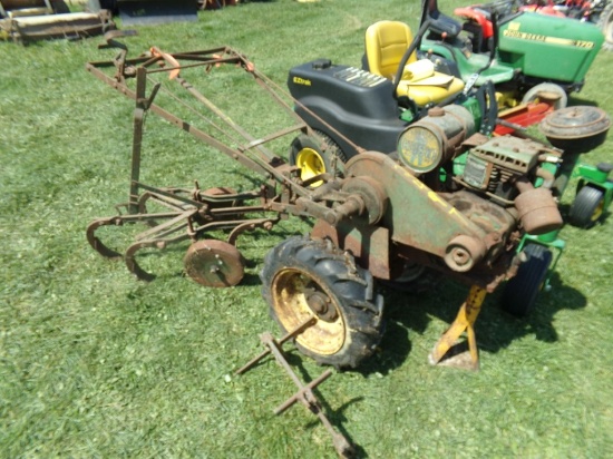 Bolens Huski Walk Behind Lawn Tractor with Cultivator (5972)