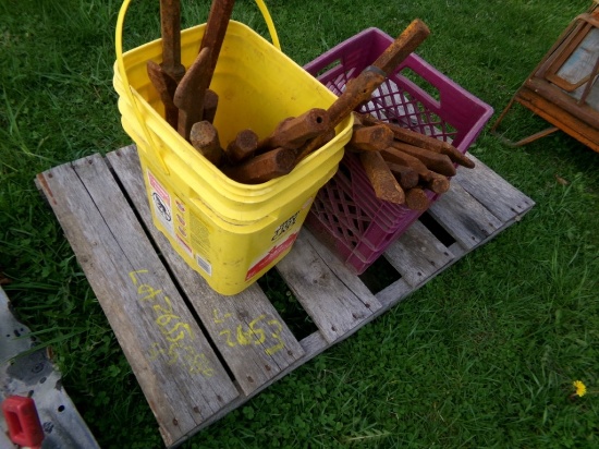 (2) Buckets of Jack Hammer Bits (5386)