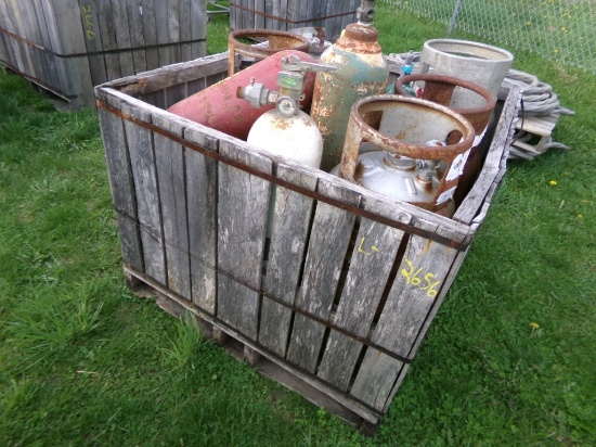 Crate of Propane Tanks and Other Misc. Tanks (5344)