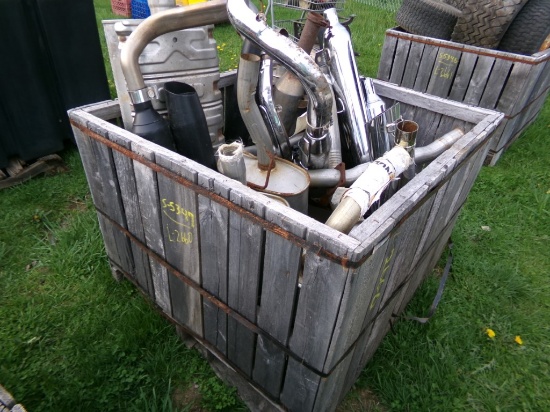 Crate of Misc. Mufflers (5347)