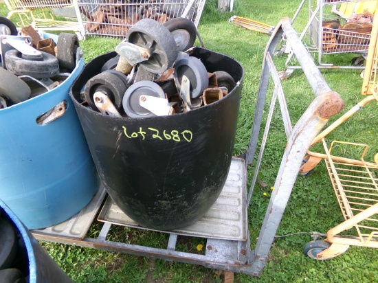 Black Cans with Casters (5395)