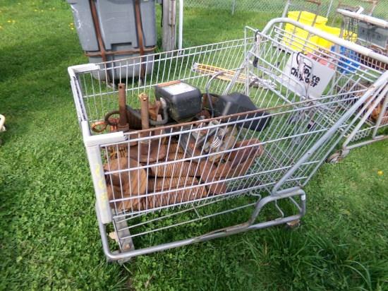 Cart of Plow Springs and Skids (5398)