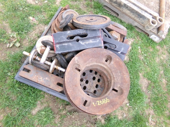 Pallet of Misc. Weights (5485)