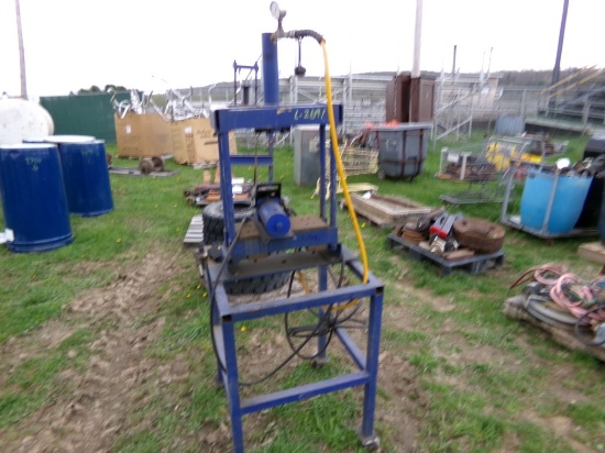 Blue Hydraulic Press with Foot Control (5491)