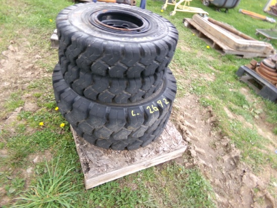 (4) Forklift Tires (5493)