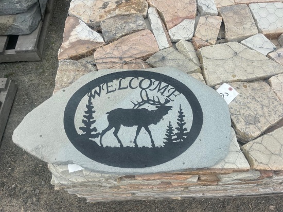 ''Elk'' Decorative Welcome Stone