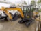 New AGT Industrial MY50R Mini Excavator, Gas Engine, Full Cab, Side Control