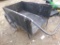Black 2-Wheeled Wooden Cart