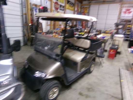 EZ Go RXV Electric Golf Cart w/Rear Box, Canopy 48v, Battery Mounted Lights