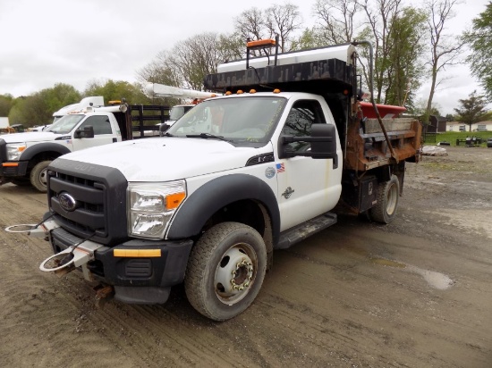 2012 Ford F450 Reg Cab, 4WD, Dump Truck, 6.7 Powerstroke Dsl, Auto, 56,284