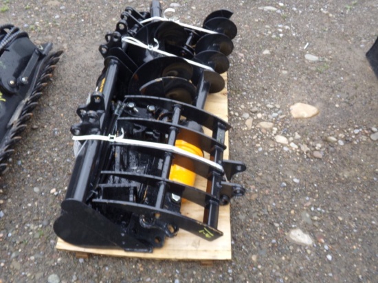 New Miva 8-Pc Mini Excavator Attachment Set