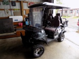 New IRGC80 Electric Golf Cart, Dark Gray 4 Seater, Canopy with Windshield,