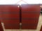(2) 4-Drawer Lateral Wood Grain Filing Cabinets, Nice (2 x Bid Price)