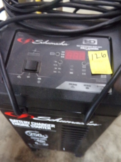 Schumacker Battery Charger/Engine Starter, Heavy Duty, 250 Amp
