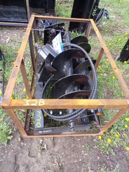 New AGT Hyd. Skid Steer Auger Drive with (3) Bits, 6'', 12'', 14''