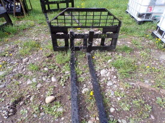 New Giyi 60'' Skid Steer Pallet Forks