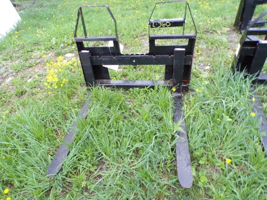 New AGT 48'' Walk Thru Skid Steer Pallet Forks
