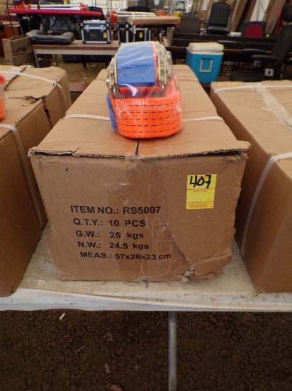 New (10) 2'' x 27' Ratchet Tie Down Straps