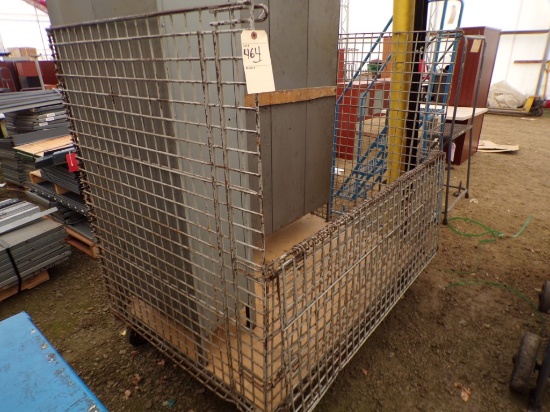 Metal Crate On Casters 60'' x 40'' x 51''
