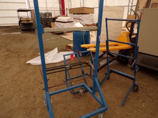 Blue Roll Storage & Dispensing Cart w/Extra Pieces