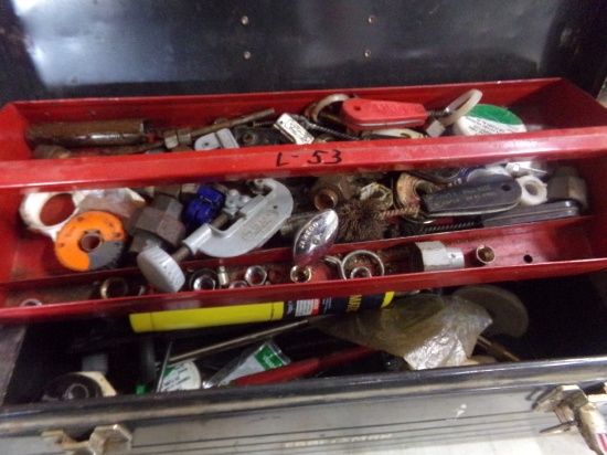 Plumbers Tools: Cutters and Torch in Tool Box
