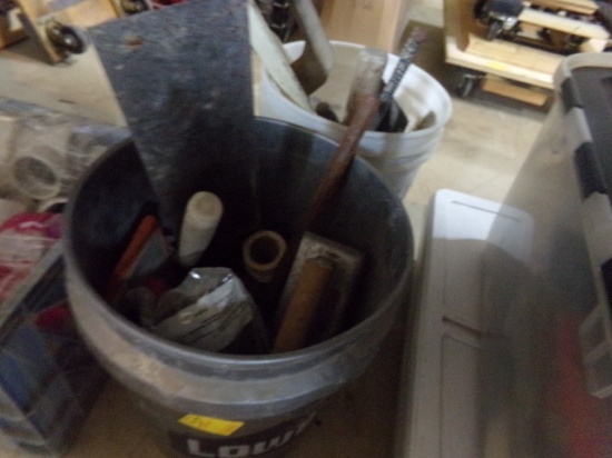 (2) Buckets of Concrete Tools