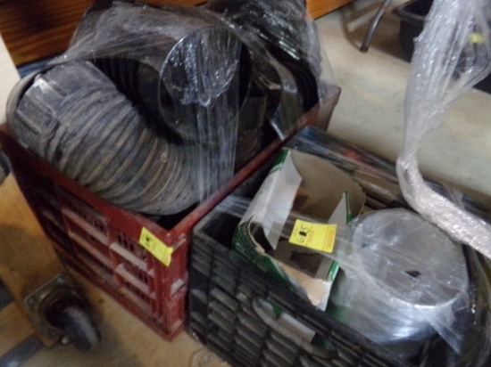 Drain Tile Connectors and (2) Bins of Vent Tube
