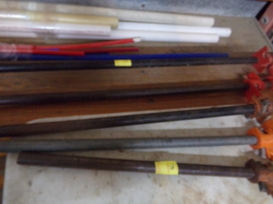(5) Assort. Pipe Clamps, (1) 12'', (1) 4'', (2) 3'' and (1) 2''