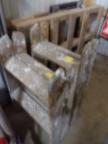 (2) Wooden 3' Platform Step Ladders