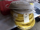 (6) Assort. Open Rolls of AWG 12 Grounded 14 Gauge White and 14 Gauge Yello