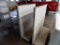 (2) Single Sided 48'' Sections of Gondola Shelving with Peg Board Back