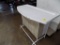 Work Table with Fiberglass Top and Bottom Parts Tray