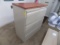 3 Drawer Lateral File Cabinet with Cherry Wood Top