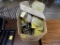 Box with Large Quantity of Tie Down Straps, Loop Ends and Flat Hook Ratchet