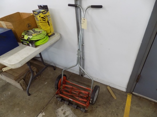 Orange Great States Hand Reel Mower