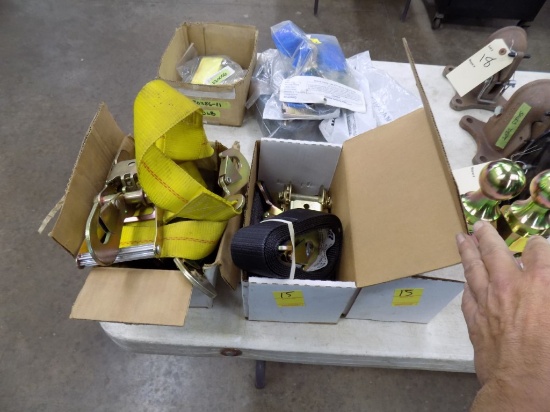Group of New Ratchet Tie Downs