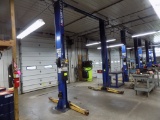 Rotary 12,000 LB 2 Post Lift, NIce Shape, BUYER IS RESPONSIBLE FOR DISASSEM