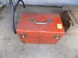 Small Red Metal Tool Box Marked AC Compressor Tools, Looks Like Puller Part