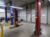 Mohawk 9000LB 2-Post Lift, BUYER IS RESPONSIBLE FOR DISASSEMBLING AND TAKIN