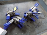 (12) Blue Handled Spring Clamps
