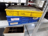 (2) Metal and (1) Plastic Organizer: Mopar Brake Shoe Hold Down Parts, Retu