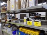 Contents of 2nd Shelf: Quick Weld Adhesive Kits, Paint Brushes, Rolls of Ga