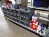 Contents of Bottom Shelf: Including Napa 18 Drawer Organizer of Assorted Ha
