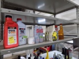 Assortment of Fluids on Upper Shelf: Diesel Treatment, Sea Foam, Intake Val