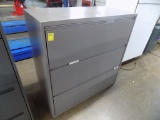 3 Drawer Light Gray Lateral Filing Cabinet