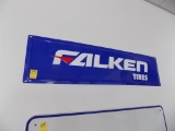 Falken Tires Tin Sign on Wall in Showroom