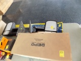 (3) Tow Mirrors, (1) New in Box and a Set of Window Vent Visors