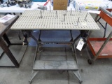 Workmate Work Bench and 18'' x 36'' Piece of Metal Peg Board
