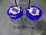 (2) Napa Shop Stools, Some Wear Around the Edges