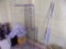 3-Sided Glass Sneeze Guard w/ (2) Glass Shelves, Approx. 6' Long, Good For